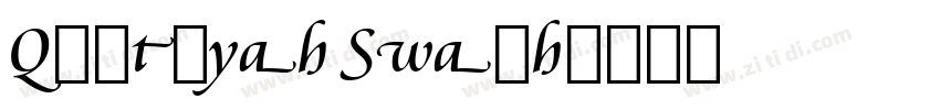 Qibtiyah Swash字体转换